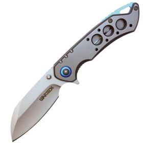 Assisted Open Folding Pocket Knife, Grey Handle w/