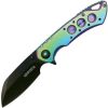 Assisted Open Folding Pocket Knife, Rainbow Handle w/