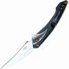Assisted Open Folding Pocket Knife Greenwith Flying Shark Design