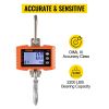 VEVOR Hanging Scale 1000KG (2200LBS) Orange Digital Industrial Heavy Duty Crane Scale with Accurate Reloading Spring Sensor for Hunting Farm or C