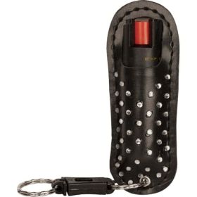 Pepper Shot 1.2% MC 1/2 oz Halo Rhinestone Holster (Option: Black)