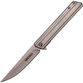 8.5" Assisted Open Pocket Knife (Option: Silver)