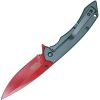 Assisted Open Folding Pocket Knife with Grey handle and