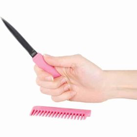 Comb Metal Knife (Option: Pink Color)
