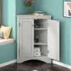 Corner Cabinet Storage Cabinet with Door for Bathroom Bedroom Kitchen