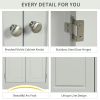 Corner Cabinet Storage Cabinet with Door for Bathroom Bedroom Kitchen